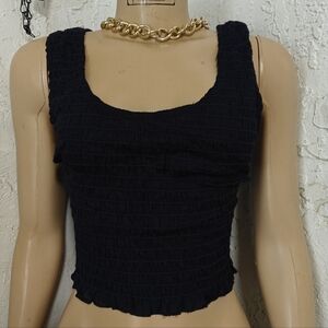 Blue Sleeveless Women's Top